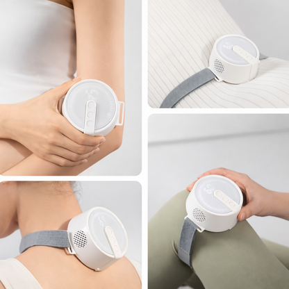 Portable heat therapy device for back pain, muscle tension and recovery used on multiple body areas
